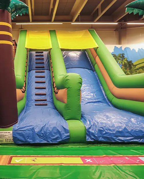 A sliding stomper climbs and descends smoothly